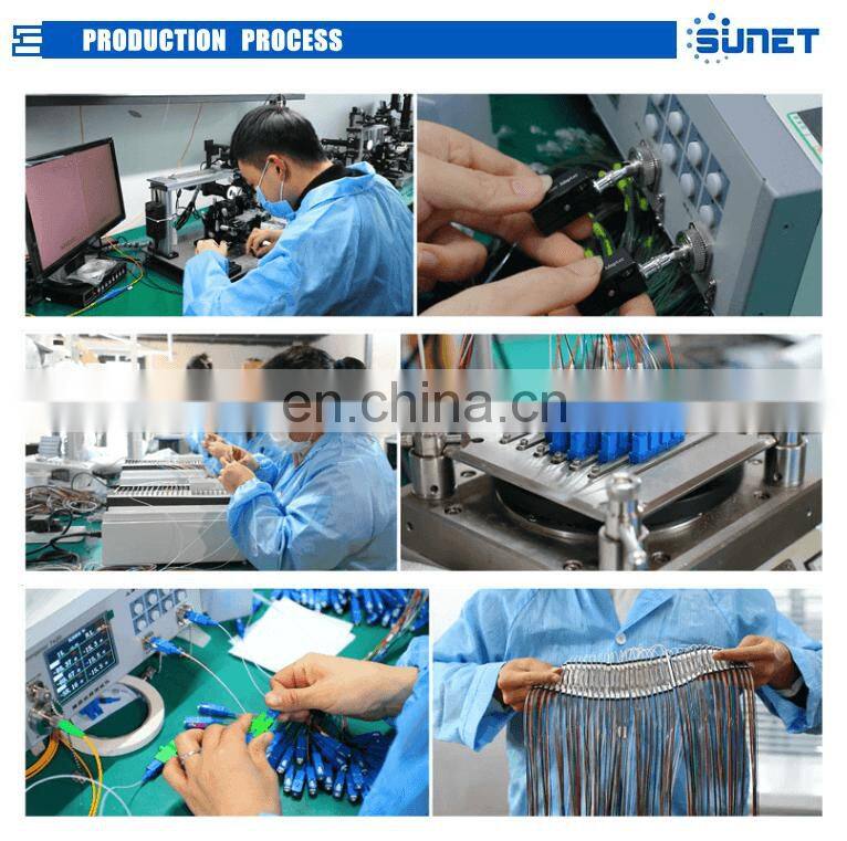 ftth fttx steel tube type fiber optic 1*2 plc sc splitter with sc upc connector