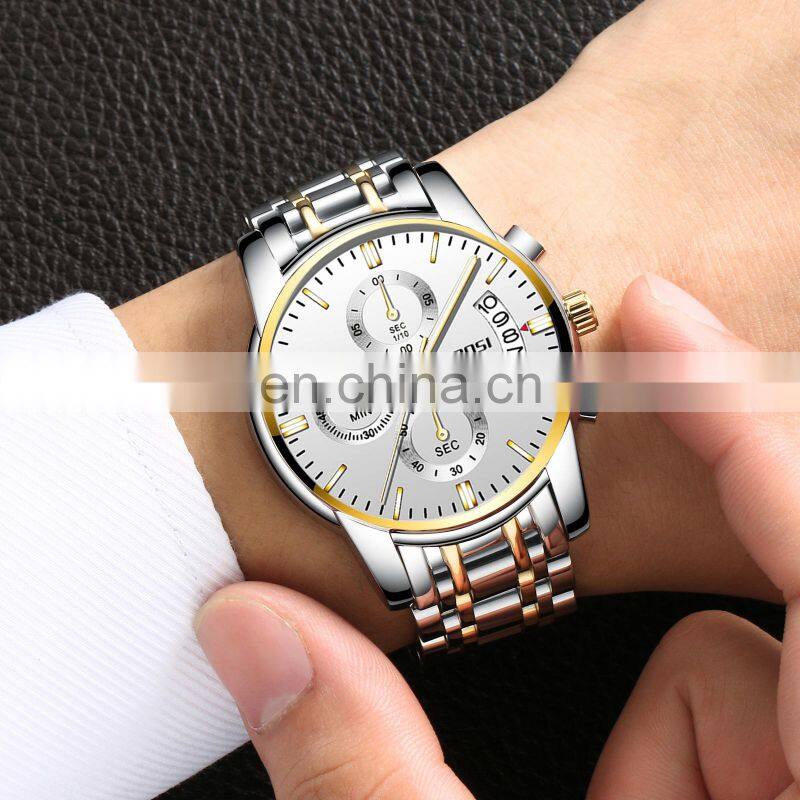 NIBOSI 2020Watch Men Top Brand Luxury Male Automatic Date Quartz Watches Mens Waterproof Sport Watch Clock Relogio Masculino