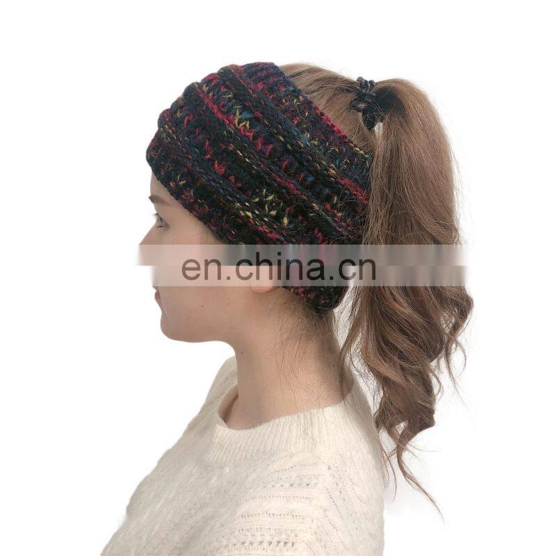Women Knitted Headband Autumn Winter Girls Hair Accessories Headwear Elastic Hair Band Hair Accessories