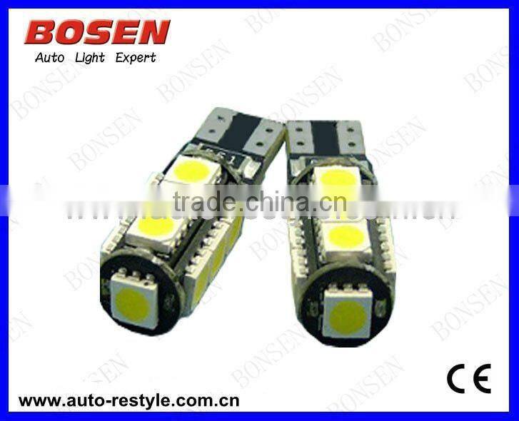 samsung 5630 chip non-polarity T10-9SMD canbus auto led bulb