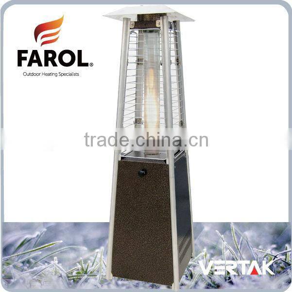 Table top flame heater