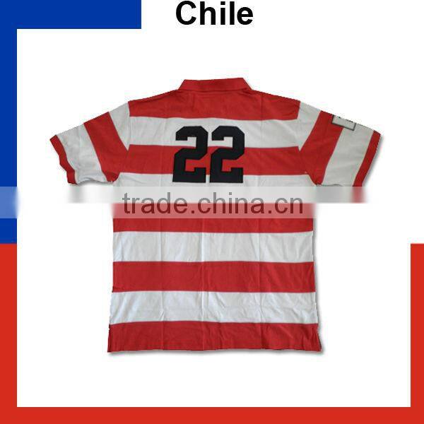 100% cotton single jersey polo shirt for mens/Mens single jersey polo shirt/Mens big stripes polo shirt