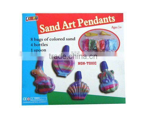 Sparking color sand painting
