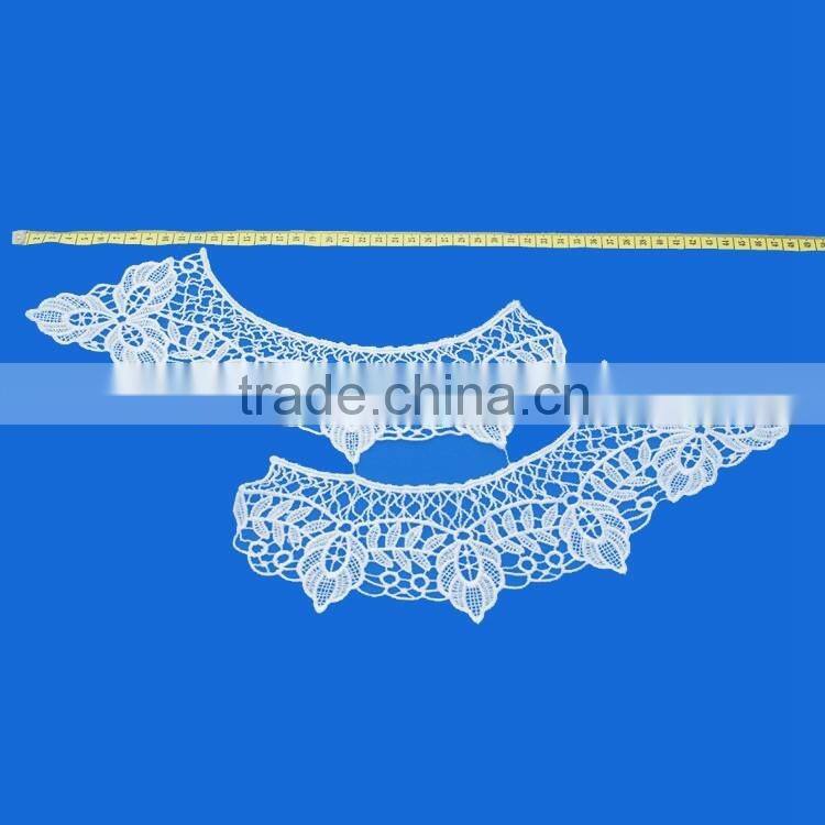 Factory supply cheap custom fashion 2 pieces per set embroidery blouse fake collar design for women