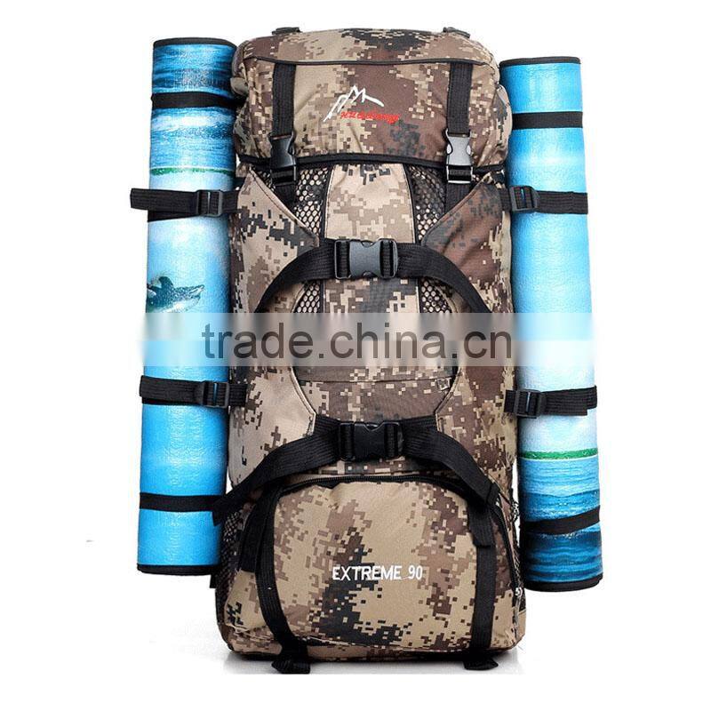 Army adjustable tactical outdoor camping hiking canvas backpacks traveling spotrs military backpack