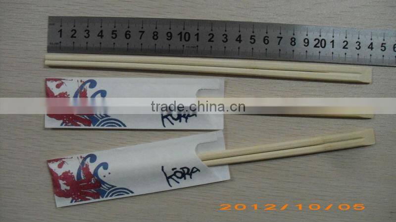 23cm tensoge half paper sleeve disposable bamboo chopsticks