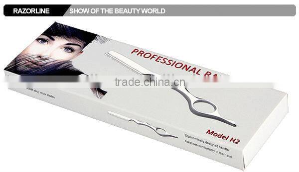 H3-Zebra Mirror polish zinc alloy straight hair razor for barber
