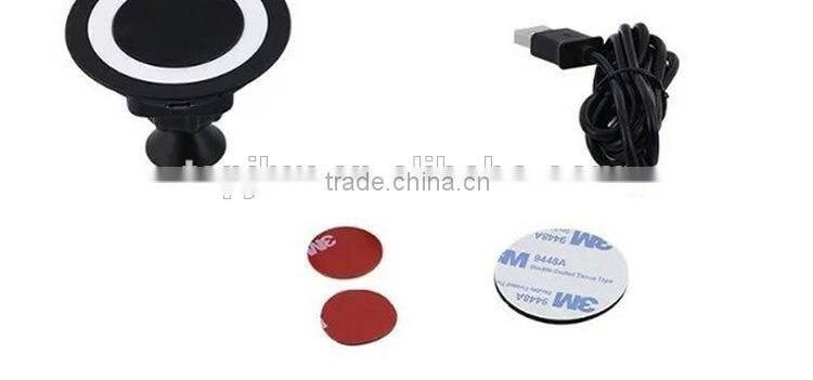 2016 multifunctional Qi enabled wireless car charger & phone holder