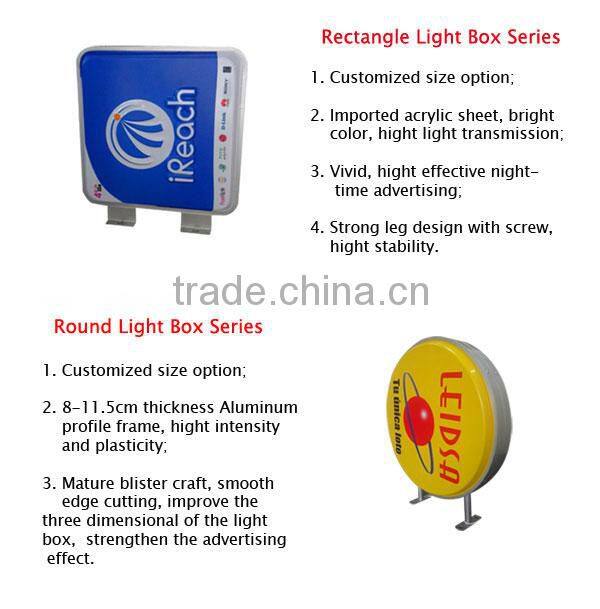 Illuminated vacuum formed outdoor wall mounted sign board