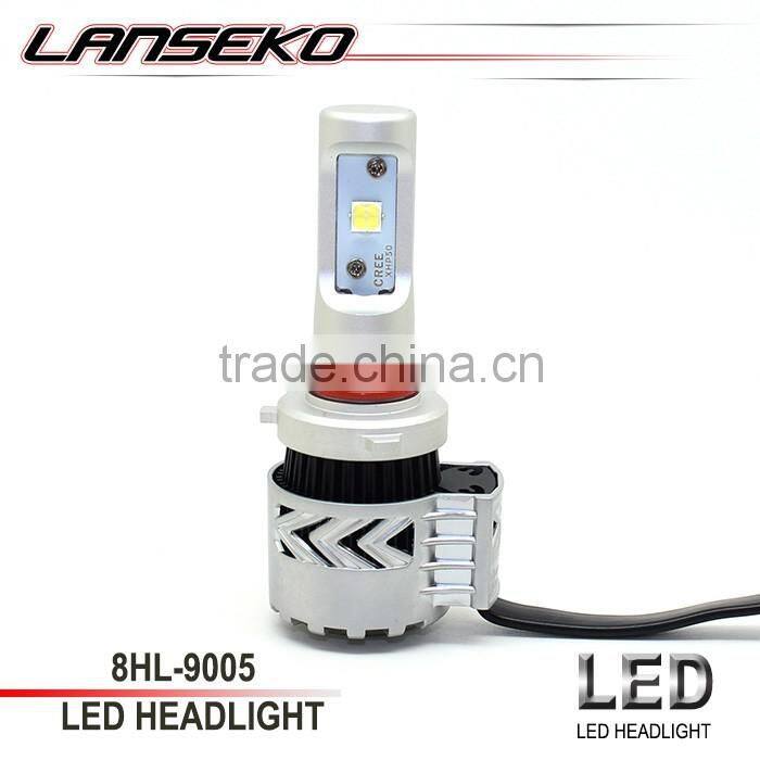 Best selling !!! 2016 Newest 6000lm high power 12v led motor headlight 9005 9006 h8 h9 h11 h13 auto led headlight kit