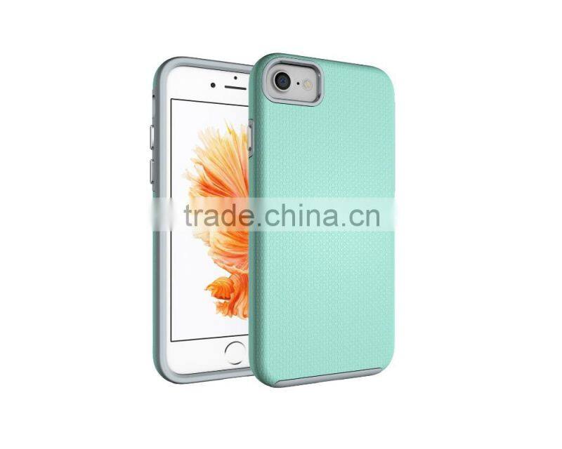 Anti fall sets fashion electroplating button PC+TPU phone case for Iphone 7