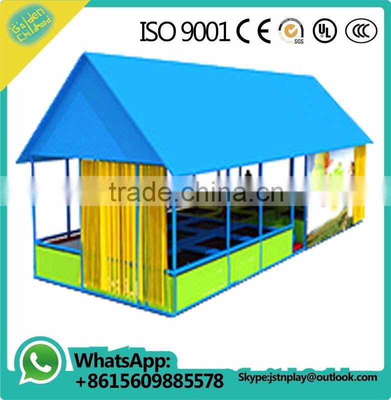 Commercial Trampoline park jungle gym, kids outdoor/indoor fitness equipment