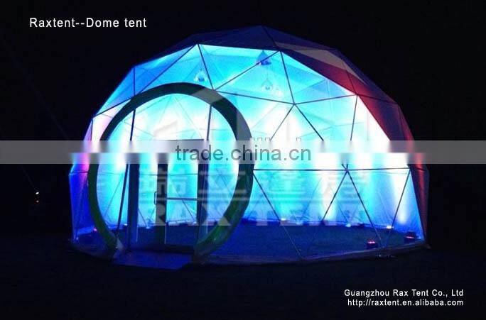 Geodesic dome tent Event dome tent White PVC cover White Dome mode tent for sale