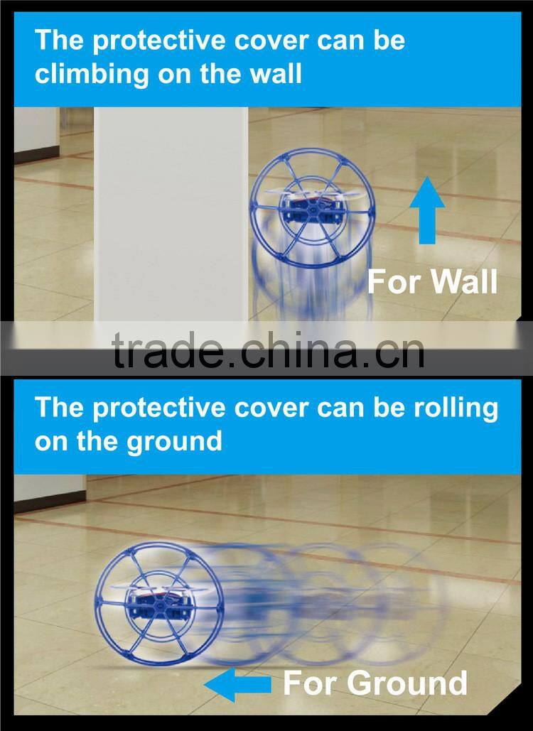 New Product 2.4G 4CH RC Wall Climbing UFO With Light Mini Quadcopter Mini Drone Fly ball