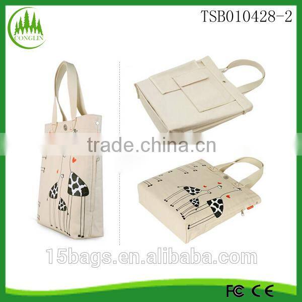 New product for 2014 fashion latest cute women canvas packaging bags