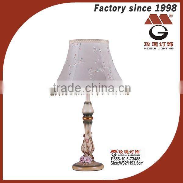 silver polyresin bed lamp
