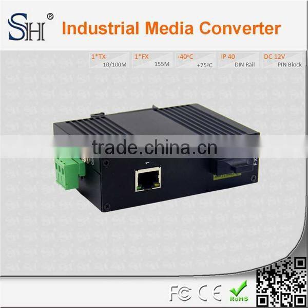 10/100BaseT(X) self-adaption IP40 standalone industrial media converter for IP camera