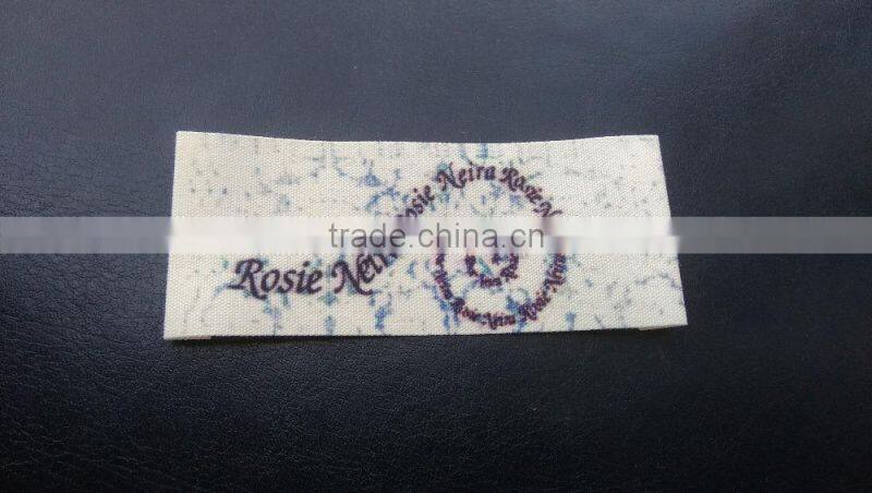 custom good quality side fold laundry label for garment