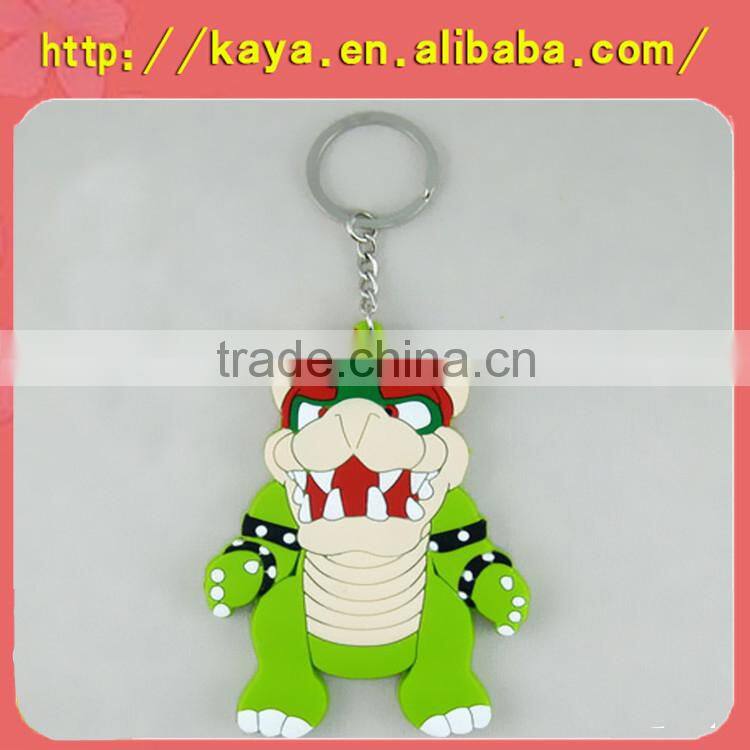 Eco-friendly PVC 3d anime keyrings/ personized rubber keyrings