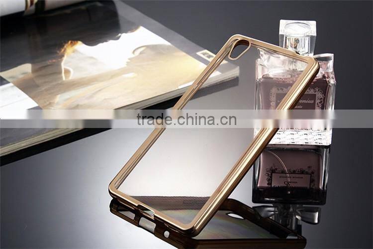 Keno 2016 HOT SALE ultra slim electro plating TPU case cover for vivo y51 clear back cover case