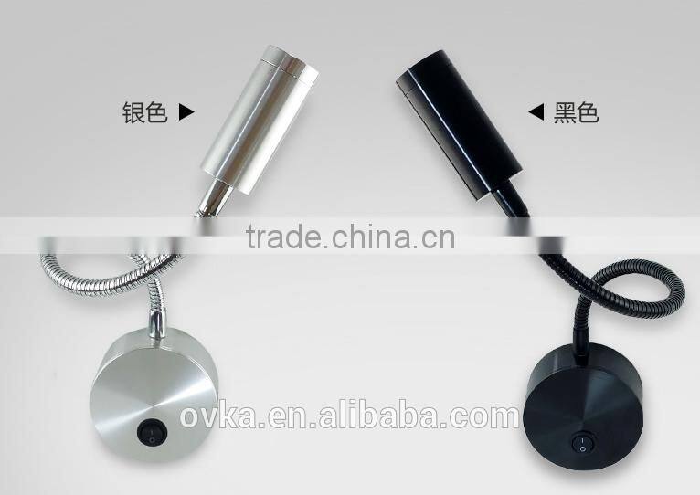 3W Aluminum LED Light Spotlights bedroom Wall reading lights Soft Light