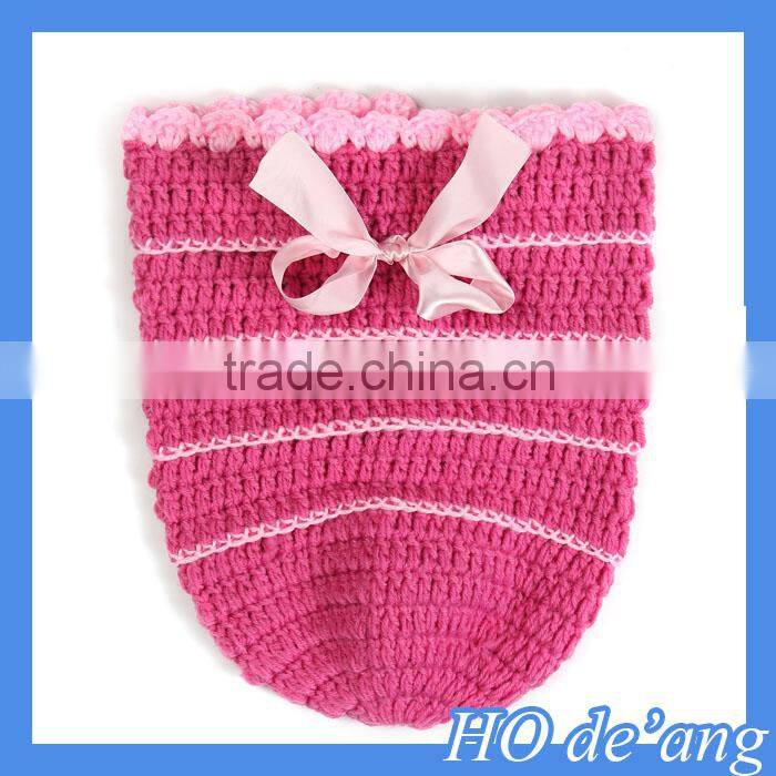 HOGIFT 2015 New Newborn Costume baby hat short pants set handmade Knit crochet photography props 2 pcs outfits