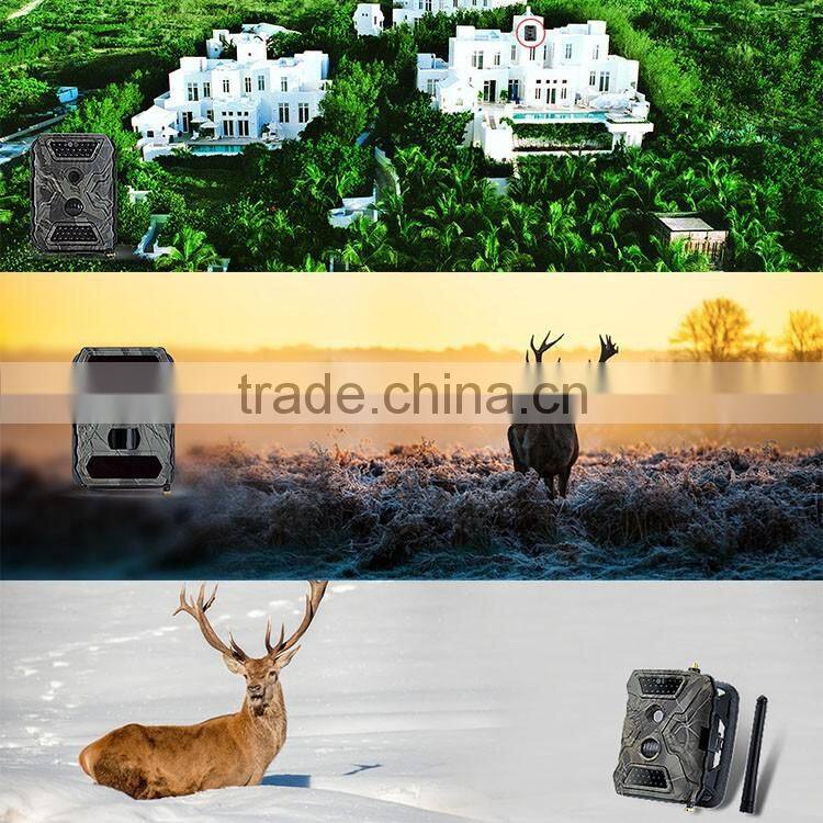Adjustable PIR range 12-15M deer hunting trail camera with 3G function
