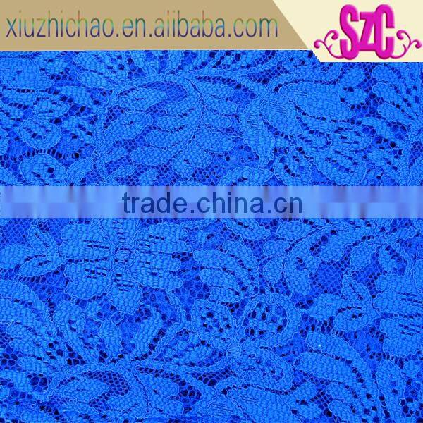 YQS2608-4 factory design blue woven lace fabric new sample