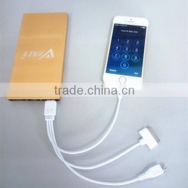 Cell Phone Power Bank Slim 12000mAh Smart Power Bank