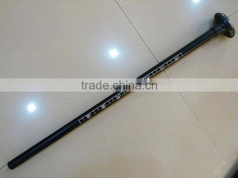 wholesale 3 pc fiberglass SUP paddle with yellow blade