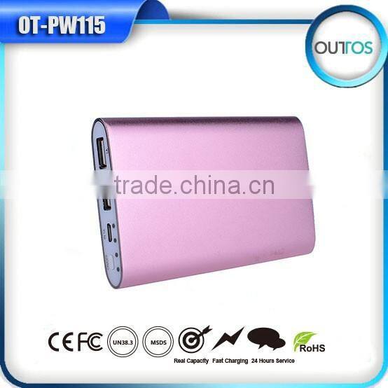 6000mah power bank with dual USB for iphone samsung
