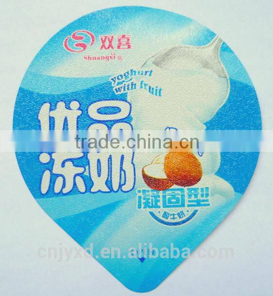 heat sealing aluminium lid for yogurt