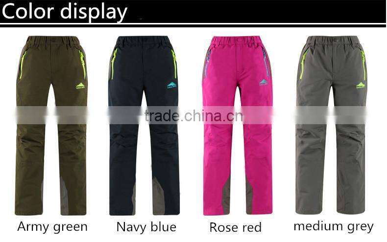 Kids custom-design winter ski pants windproof breathable waterproof