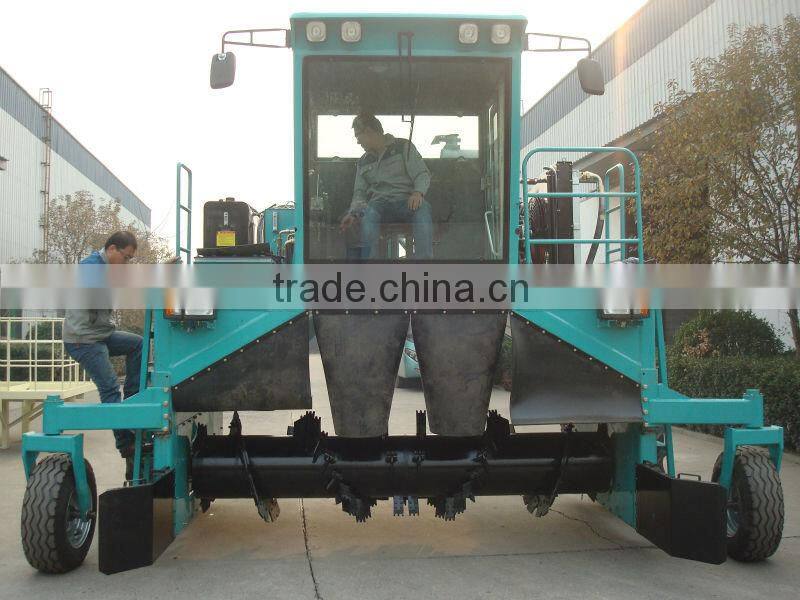 6-Cylinder Driven Self-propelled Compost Mixing machine/ fertilizer compost making machine,top quality Compost Turner ZF950