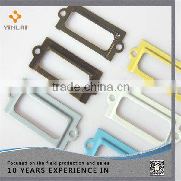 Hot sales 21x49mm Metal Colorful label holder