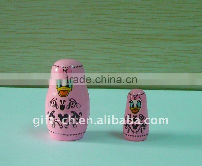 mini wooden nesting Doll , wooden russion doll