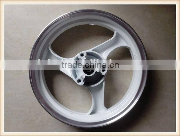 12 inch motorcycle aluminum alloy wheels with disc brake in white