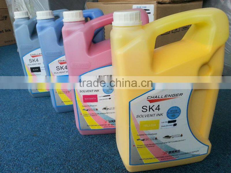 100% original Challenger ink sk4 solvent ink for spt print head