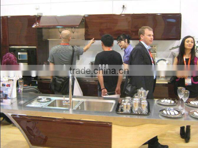 Hot sale UV painting veneer Acrylic banging MDF modular kitchen price is reasonable with top quality