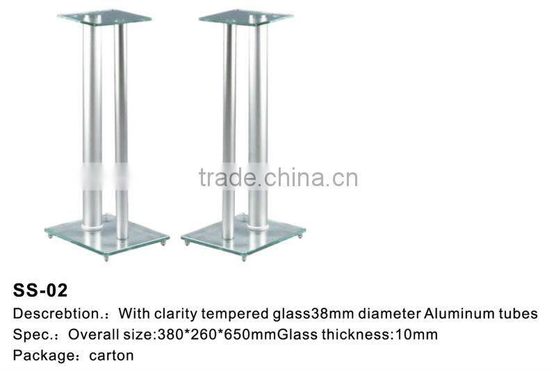 Durable pair white speaker stands SS-002
