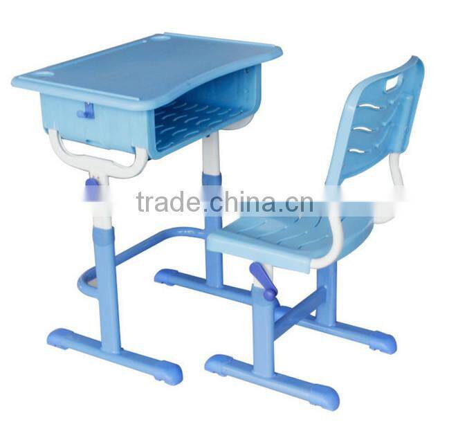 Hot selling Adjustable Werzalit Top Desk And Chair Set