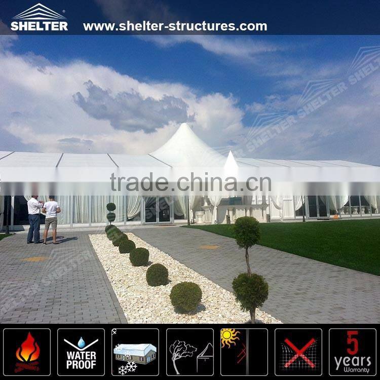 1000 Seater high peak MPT tents homes with pvc waterproof fabric for sale in south africa