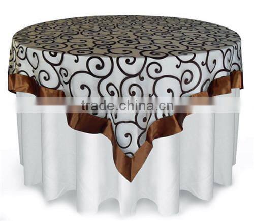 Affordable Flocking Organza for Home Decoration