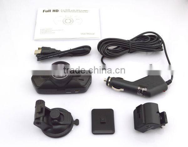 Chelong Factory 2.7inch Ambarella A7LA50D GPS Night vision Speed camera detector cheap car dvr