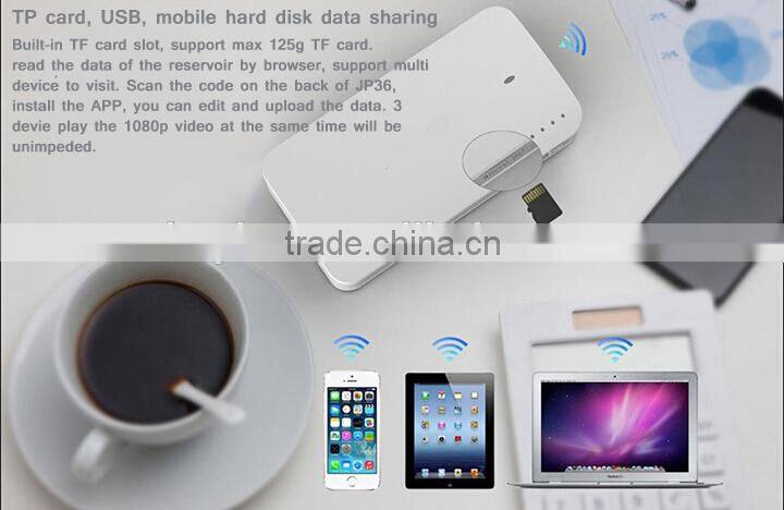 Multi-function 3g wifi router power bank with RoHs CE FCC