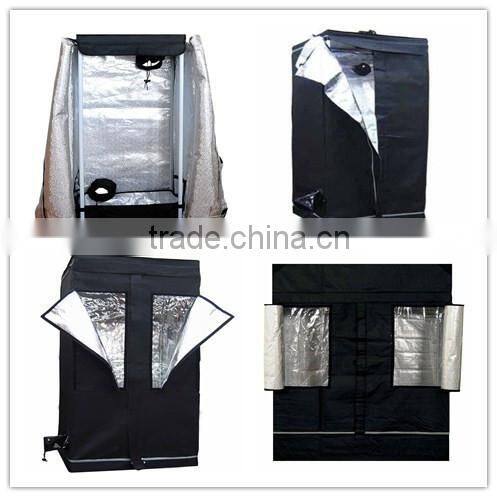PVC Free 600D Hydroponic Grow Tent for Dark Room Uses 240 x 240 x 200 cm