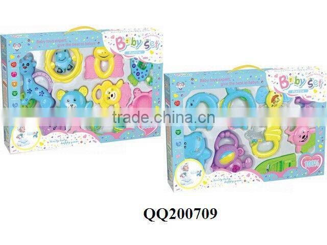 Lovely plastic baby rattle toy