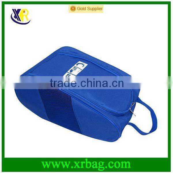 custom reusable portable shoe carrier bag with zipper