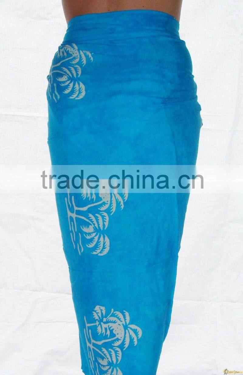 Wholesale sarong customized design silk screen printting sarong