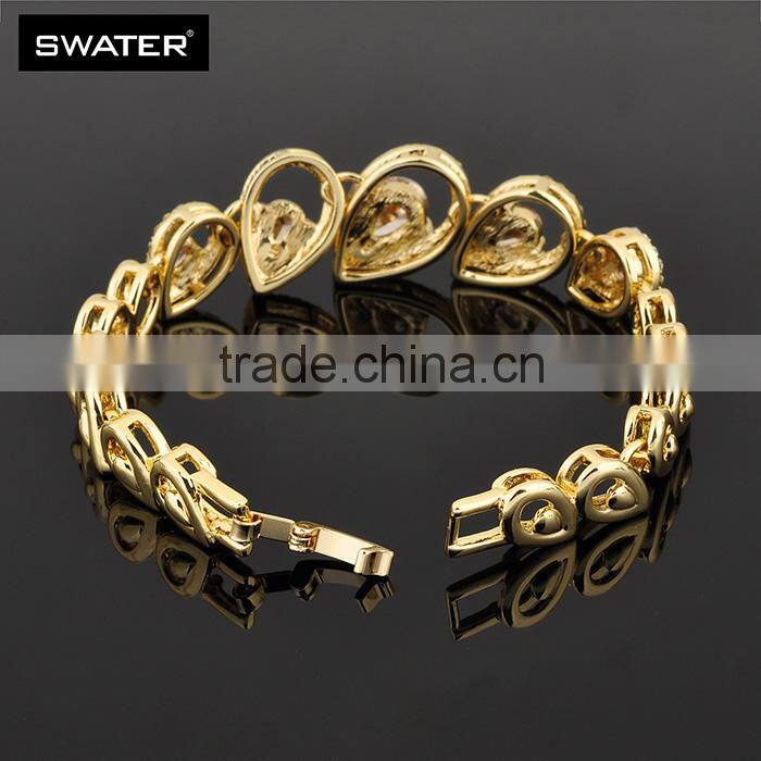 Latest Products 2016 Orange Gemstone Gold Jewelry Half Set